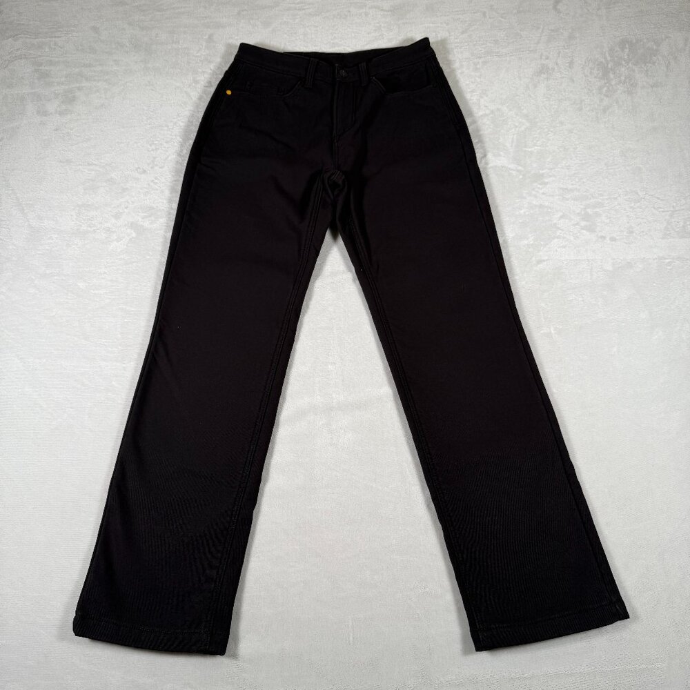 Caterpillar CAT Pants Men 36 x 30 Black Fleece Lined Canvas Workwear Straight